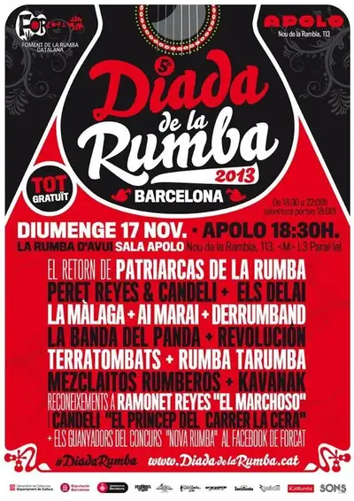 Cartell del concert d'Els Delai a Sala Apolo