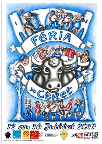 Cartell del concert d'Els Delai a Ceret