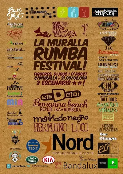 Cartell del concert d'Els Delai a Figueres
